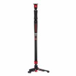 IFOOTAGE Camera Monopod Professional 59″ Aluminum Telescoping Video Monopods with Tripod Stand Compatible for DSLR Cameras and Camcorders
