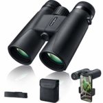 Binoculars for Adult Compact Durable,roof Prism with FMC BK4 Lens 10×42 HD,Best for Spotting,Hunting,Hiking and Birdwatching RIVMOUNT RMB201