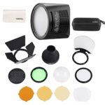 Godox H200R Ring Flash Head for AD200?Godox AK-R1 Accessories Kit for Godox H200R Round Flash Head