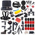 Action Camera Accessories Kit for GoPro Hero 7 6 5 4 3+ 3 2 1 Hero Session 5 Black Accessory Bundle Set for Yi AKASO Apeman SJ4000 DBPOWER AKASO WiMiUS Rollei QUMOX Campark Action Camera Accessory