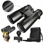 Artilection 10×42 Binoculars for Adults, HD Professional High Power Magnification Compact Wide Angle Binocular for Bird Watching, Hunting, Travel, FMC Lens with BAK4 Roof Prism