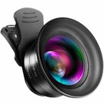 Cell Phone Camera Lens Kit – VIEWOW 4K HD 7 Optical Glasses 15X Macro 0.45X Wide Angle Phone Lens Kit with LED Light and Travel Case, Compatible with iPhone X/XS/8/7 Plus Samsung Pixel