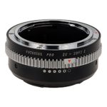 Fotodiox Pro Lens Mount Adapter – Mamiya 35mm (ZE) SLR Lens to Sony Alpha E-Mount Mirrorless Camera Body with Built-In Aperture Control Dial