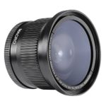 Neewer 58MM 0.35X Super Fisheye Wide Angle Lens with Lens Cover for Canon Rebel T5i, T4i, T3, T3i, T2i, T1i, XTi, XT, XSi, XS, SL1, Canon EOS 1100D, 1000D, 700D, 650D, 600D, 550D, 500D, 450D, 400D, 300D, 100D DSLR Cameras