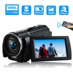 Video Camera Camcorder Full HD 1080P 30FPS Digital Video Camera Camcorder Macro Digital Camera 24MP Vlogging Camera with Remote