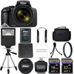 Nikon COOLPIX P900 Digital Camera with 83x Optical Zoom and Built-In Wi-Fi (Black) + 48GB Starter Bundle. Includes 2X Memory Cards + UV Filter + Tripod + Case + MUCH MORE