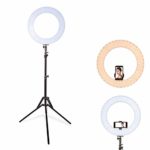 Inkeltech Ring Light – 18 inch 60W Dimmable LED Ring Light Kit with Stand – Adjustable 3000K-6000K Color Temperature Lighting for Vlog, Makeup, YouTube, Camera, Photo, Video – Control with Remote