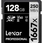 Lexar Professional 1667x 128GB SDXC UHS-II/U3 Card (LSD128CBNA1667)