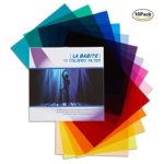 La Babite 11 x 8.7-Inches Pack of 10 Colored Overlays Transparency Color Film Plastic Sheets Correction Gel Light Filter Sheet,10