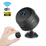 Mini Spy Camera Wireless Hidden Home WiFi Security Cameras with App, Latest Wireless WiFi HD 1080P Camera Cam with Night Vision and Motion Detective, Black