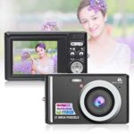 HD Mini Digital Cameras,21MP Point and Shoot Digital Video Cameras-Travel,Camping,Gifts (Black 1)