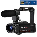 Video Camera Camcorder, ORDRO Full HD Camcorder 1080P 30FPS FHD 24MP 3.1” IPS Touch Screen Video Camera WiFi Night Vision Camcorder with Microphone, Wide Angle Lens and Camera Holder