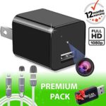 Spy Camera – Hidden Camera – Premium Pack – HD 1080P – Motion Detection – USB Hidden Camera – Surveillance Camera – Mini spy Camera – Nanny Camera – Best Spy Camera Charger – Hidden Camera Charger