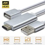 Wsky HDMI Adapter Cable, HD 1080P VGA to HDMI Video and Audio Video Converter Adapter for Projectors, HDTVs, Monitors, Compatible with iPhone, iPad, Android