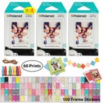 Polaroid Instant Film (60 Sheets) and Picture Frame Accessory Bundle – Designed for use with Fujifilm Instax Mini and PIC 300 Cameras PIF300