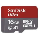 SanDisk 16GB Ultra microSDHC UHS-I Memory Card with Adapter – 98MB/s, C10, U1, Full HD, A1, Micro SD Card – SDSQUAR-016G-GN6MA