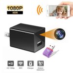 Cinati Spy Camera Wall Charger, Wireless Mini Nanny Hidden Camera, 110°Wide-Angle 1080P HD Camera (Surveillance Apps for iOS/Android/PC/Mac), No Audio