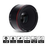 50mm F1.8 Camera Lens,Professional Large Aperture AF MF Full Frame Manual Focusing/Auto Focusing Lens for Canon Single-Lens Reflex Camera