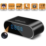 Hidden Spy Camera Wireless Hidden,HOSUKU 1080P Clock Hidden Cameras Wireless IP Surveillance Camera for Home Security Monitor Video Recorder Nanny Cam 140 Angle Night Vision Motion Detection