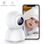 Victure 1080P Home Security Camera Wireless Indoor Surveillance Camera Smart 2.4G WiFi IP camera with 2-Way Audio Night Vision Sound Detection and Motion Tracking for Baby/Pet Monitor with iOS&Android