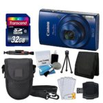 Canon PowerShot ELPH 190 is Digital Camera (Blue) + Transcend 32GB Memory Card + Camera Case + USB Card Reader + Screen Protectors + Memory Card Wallet + Cleaning Pen + Great Value Accessory Bundle