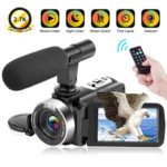 Video Camera 2.7K Camcorder 30FPS 30MP Ultra HD 16X Digital Zoom Camera 3.0 inch Touch Screen IR Night Vision Vlogging Camera for Youtube with Remote and Microphone Webcam Recorder