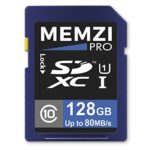 MEMZI PRO 128GB Class 10 80MB/s SDXC Memory Card for Olympus SH, SP or SZ Series Digital Cameras