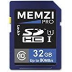 MEMZI PRO 32GB Class 10 80MB/s SDHC Memory Card for Victure HC600, HC400, HC300, HC200 Wildlife Trail Outdoor Surveillance Digital Cameras