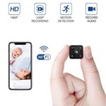 FREDI Hidden Spy Camera, 1080P HD Mini Wireless WiFi Small Nanny Cam with Night Vision, Motion Detection, Loop Recording, Flexible Magnetic Bracket for Home and Office – Work with iOS Android PC