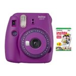 Fujifilm Instax Mini 9 Instant Camera with Mini Film Twin Pack (Purple)