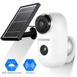 Battery Security Camera Wireless – Solar Powered IP Camera Outdoor 1080P HD Rechargeable Battery Powered WiFi Camera for Home Security, House Video Surveillance System 2 Way Audio Motion Detection