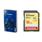 Canon Digital Camera – Wi-Fi & NFC Enabled (Blue) With 16GB Memory Card