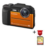 Panasonic Lumix Waterproof Digital Camera – TS7 Tough Wi-Fi Camera with 3 Inch LCD, 20.4 Megapixels, 4.6X Zoom Lens – Orange – DC-TS7D (Renewed)