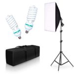 Photography Lighting Kit, 800W Softbox Photography Kit Continuous Lighting System Studio Equipment Professional Photography Bulb, Suitable for Still Life Portrait Video Shooting