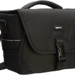AmazonBasics Medium DSLR Camera Gadget Bag – 12 x 5 x 8 Inches, Black and Grey