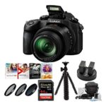 Panasonic LUMIX DMC-FZ1000 16X Long Zoom Digital Camera (Black) with 64GB Deluxe Accessory Bundle