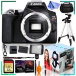 Canon EOS Rebel SL3 DSLR Camera Black (Body Only) with 32gb Memory, Deluxe 72 inch Tripod, 160 LED Light, Padded Case, and Corel Editing Bundle The Ultimate Accessorie Bundle
