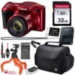 Canon PowerShot SX420 is Digital Camera (Red) + Prime Point & Shoot Travel Accessory Kit
