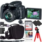 Canon PowerShot SX70 HS 20.3MP 65x Optical Zoom Digital Point & Shoot Camera Bundle with 64GB Memory Card, Camera Case, Replacement Battery, 67mm Filter Kit, Paintshop Pro 2018 and Spider Tripod