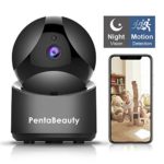 SportMonster HD Security Camera, Wireless Home Security Surveillance WiFi Camera with Motion Detection, Pan/Tilt, Night Vision and Two Way Audio, Baby/Pet Monitor and Nanny Cam, Updated-Black