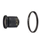 Nikon AF-P DX NIKKOR 10-20mm f/4.5-5.6G VR F/4.5-29 Fixed Zoom Camera Lens, Black with UV Protection Lens Filter – 72 mm
