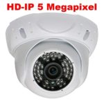 GW Security 5 Megapixel 2592 x 1920 Pixel Super HD 1920P High Definition Outdoor/Indoor PoE Weatherproof Security Dome IP Camera with Wide Angle Len (Renewed)