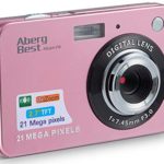 AbergBest 21 Mega Pixels 2.7″ LCD Rechargeable HD Digital Camera Video Camera Digital Students Cameras,Indoor Outdoor for Adult/Seniors/Kid (Rose Gold)