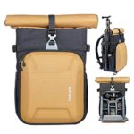 TARION XH Camera Bag Hardcase Camera Case Roll Top Camera Backpack 18.5L | 15″ Laptop Compartment Waterproof Raincover for DSLR Mirrorless Cameras Lens Tripod Outdoor Men Women