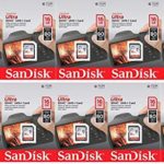 SanDisk Ultra 16GB (10 Pack) Class 10 80MBps SD Memory Card SDHC UHS-I SDSDUNC-016G-GN6IN