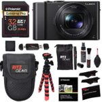 Panasonic LUMIX DMC-LX10K Camera, Polaroid 32GB Memory Card, Ritz Gear Tripod, Cleaning Kit, Point & Shoot Case, Card Reader Writer and Accessory Bundle