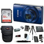 Canon PowerShot ELPH 190 is 20 MP Digital Camera (Blue) w/ 32GB Accessory Bundle