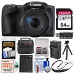 Canon PowerShot SX420 is Wi-Fi Digital Camera (Black) with 64GB Card + Case + Battery & Charger + Flex Tripod + Sling Strap + Kit