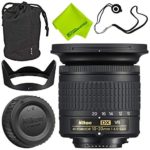 Nikon AF-P DX NIKKOR 10-20mm f/4.5-5.6G VR Lens + 72mm UV Filter + Fibercloth + Lens Capkeeper Deluxe Cleaning Kit Bundle