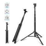Neewer 2-in-1 Extendable Selfie Stick Monopod and Tripod Stand – Folded 16.4 inch Adjustable 17-59.5 inch for iPhone Samsung Huawei Android, GoPro Cameras (Phone Clamp and GoPro Adapter Not Included)